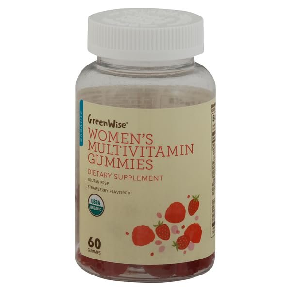 Green-Wise Organic Women's Multivitamin Gummies, Strawberry Flavor - 60 Gummies