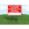 DIY Natural Cleaning Products Eco-Friendly Solutions-1 Write On Me Red 18x24 in Single Sided Yard Road Sign w/Stand