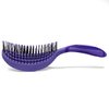 NuWay 4HAIR DoubleC PRO U.S. Patented Double Curved Detangling Brush is Hair Dryer Safe (Hyacinth)