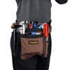 JOINDO Tool Pouch Belt, Utility Belt Bag with 5 Pockets, Tool Apron Pouch, Garden Tool belt for Men Women Carpenters Electricians Mechanics