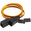2Pcs ShareGoo JR Style Servo Splitter 1 Male to 2Female Y Harness Leads Y Splitter Cable Lead Wire 350mm for RC Cars Airplane Helicopter Drone Receiver Servo ESC