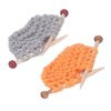 Dollhouse Wool Yarn Knitting 9 Pcs, Miniature Hand Made Wool Knitting Sweater Decoration for 1:12 Doll House Bicycleseatpost Accessories Toy