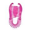 Flexible Interlocking Banana Clip Clincher Interlocking Two Sides Hair Comb - Hot Pink