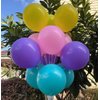 60 pcs 12 Inch Purple Teal Pink Yellow Latex Balloons Decorations, Birthday Wedding Baby Shower Party Balloons Decorations (Purple Cyan Pink Yellow)