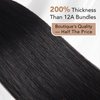 Raw Straight Human Hair Bundles 16A Raw Hair Bundles Human Hair 24 Inch 100% Tangle-Free Cambodian Raw Remy Hair Bundles Human Hair Raw Straight Bundles Human Hair Extensions