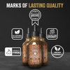 Viking Revolution Men's Beard Oil - Natural Argan and Jojoba Blend, Softens and Strengthens Facial Hair (Cedar and Pine, 3 Pack)