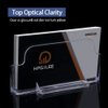 vrupin 4 Pack Business Card Holder for Desk,Clear Acrylic Business Card Holder Display for Men, Business Card Display Business Card Stand for Exhibition, Home & Office