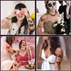 192 PCS Til Death Do Us Temporary Tattoos Stickers Gothic Halloween Sticker for Bridal Shower Supplies Bride or Die Bachelorette Party Decorations Gifts Ideal Prizes Valentine (16 Sheet)