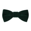 PACGOTH Bow Ties for Boys, Pre-Tied Kids Bow Ties, Velvet Bow Ties for Toddlers Solid Adjustable Child Bow Ties With Gift Box (Dark Green)