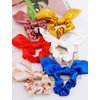 Hair Scrunchies Silk Bow Scrunchies Bunny Ear Hair Ties Cute Satin Scrunchies with Bow for Girls Hair Ribbons for Women Jaciya Hair Accessories Elastic Ropes Ponytail Holder Scrunchy Bobbles