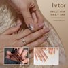 Ivtor 10 Sheets Nail Adhesive Tabs,Waterproof Breathable Press on Nail Sticky Tabs,Nail Adhesive for Press on Nails (10 Sheets for finger nail)