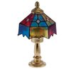 International Miniatures Dollhouse Miniature Non-Working Tiffany Table Lamp