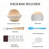 Unihopper Bread Proofing Basket Set of 2,9 Inch Round Sourdough Bread Baskets Bowls with Bread Lame Bread Making Tools Supplies for Sour dough Baking Fermentation