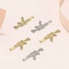 20PCS 3D Shiny Diamonds Gun Nail Charms Metal Gun Nail Charms Alloy Weapon Gun Charms Nail Accessories for DIY Jewelry Making Nail Art Decoration