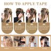 Tape in Hair Extensions Human Hair 100% Real Remy Human Hair Extensions Seamless Straight Hair extensions Real Human Hair Tape in Extensions 10 Inch 20Pieces 40g/Set #1 Jet Black