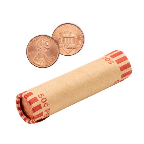 Pre-Formed Penny Coin Wrappers (Bundle of 100)