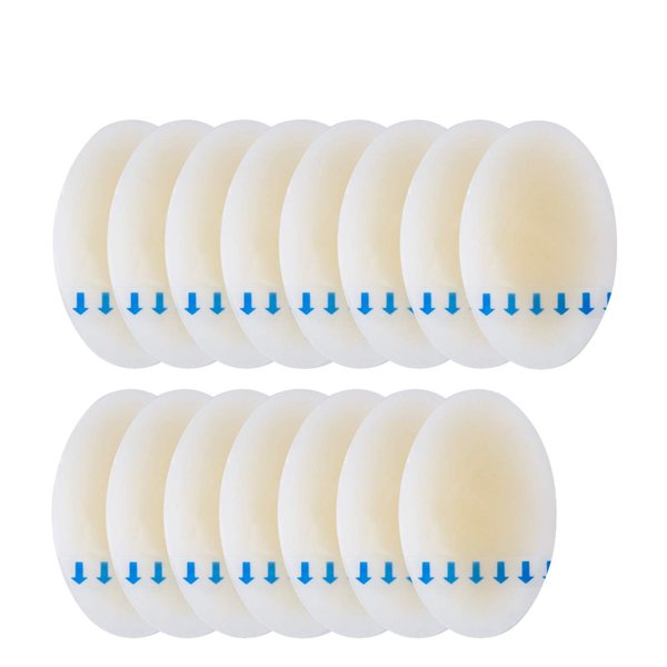 Welnove - Blister Pads, Heel Bandages for Blisters, Oval Blister Gel Guard, Waterproof Hydrocolloid Adhesive Bandages for The Foot, Pressure Wound, Guard Skin, Blister Protection - 15 Packs