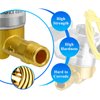 4040 Solenoid Valve for Aprilaire Humidifier - 24 Volt Brass Humidifier Water Solenoid Valve Fit for 400 400M 500 500M 600 600M 558 550A 550 568 560 560A 700 700M 768 760A 760 Yellow