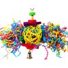 Bonka Bird Toys 1839 Foraging Star 7" High by 8" Wide, Medium Parrot Chew Shred Forage Cage Toy, Conure, Pionus, Quaker, and Similar Birds