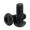 M6 x 16mm Button Head Hex Socket Cap Screws Bolts, 10.9 Grade Alloy Steel, Black Oxide Finish, Fully Threaded, 25 PCS