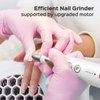 Professional Manicure Pedicure Kit Cordless: COSLUS 8 in 1 Electric Nail File Set, 5 Speed Nail Drill Grinder for Thick Nail Toenail Cuticle, LED Hand Foot Care Trimmer Buffer for Women Men Baby Pets