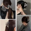 2PCS Skeleton Hand Hair Clips Halloween Hair Claw Clip Non Slips Jaw Clips Punk Hair Barrettes Accessories for Women Hair Styling Day of the Dead Hair Decorations