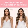 GOO GOO Clip in Hair Extensions Real Human Hair, 18inch 120g 7Pcs, 4/27/4 Balayage Chocolate Brown to Caramel Blonde, Remy Human Hair Extensions Clip ins for Women, Natural Human Hair