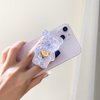 Purple Bear Mobile Phone Finger Stand, Cute Glittery Bear Phone Holder Support Cell Phones and Accessories, Comfortable Grip Anti-Slip Creative Cell Phone Stands, Cell Phone Grips