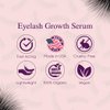 GlamLash Eyelash Growth Serum | Rapid Lash Conditioner | Grow Longer Thicker Lashes | Keratin Peptides and Amino Acids Eyelash Enhancing Serum | Natural Eyelash Growth Serum | USA Made - 3ml