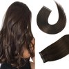 Aison Dark Brown Invisible Tape in Hair Extensions Human Hair 18 Inches 40g 20 Pcs/Pack Tape ins Human Hair Extensions Real Hair Extensions Tape in