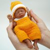 Newtotlove 7" Reborn Baby Dolls Boy, Full Silicone Baby Dolls, Realistic Soft Silicone Newborn Baby Doll, Real Full Body Silicone Reborn Baby Dolls with Feeding Accessories