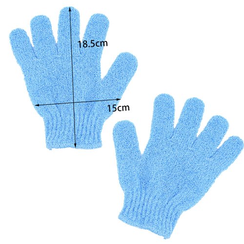 1 Pair Exfoliating Glove,Double Sided Exfoliating Glove,Exfoliating Body Scrub,Body Scrubber Shower Gloves,Bath Exfoliating Glove for Shower,Spa,Massage and Body Scrubs,Dead Skin Cell Remover