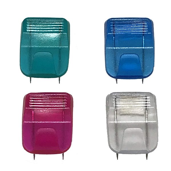 Tetra-Teknica (24-Pack) CWC-1053 Cubicle Fabric Partition Panel Hooks, Assorted Color