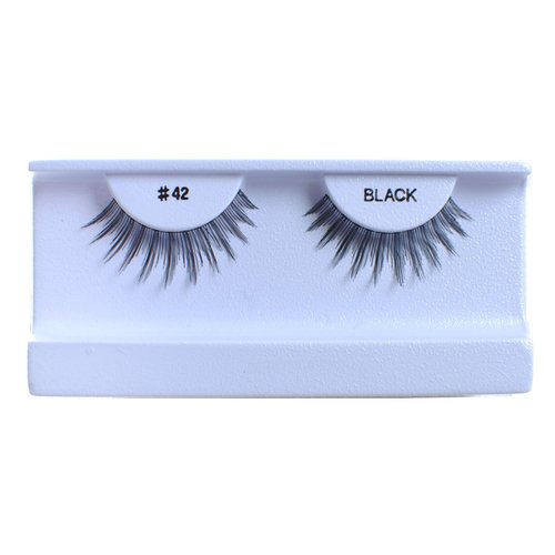 30 Pairs False Eyelashes Fake Eyelashes 100% Human Hair Black #42