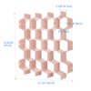 Poeland Drawer Divider Organizer Adjustable DIY Grid Honeycomb Drawer Divider for Underwear Belt Scarf Socks Pink