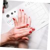 WOONEKY Nail Coloring Pad Uñas Acrilicas Salon Nail Training Equipment Nail Tools Nail Art Workspace Silicone Nail Training Mat Nail Sticker Guide Mat Nail Stamp Manicure