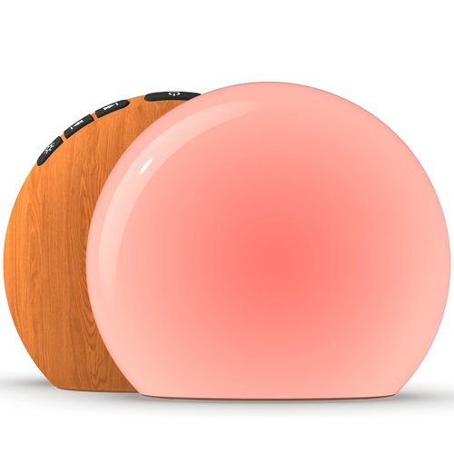 Meditation White Noise Sound Machine with 30 Soothing Sounds 12 Colors Night Light 10 Brightness Levels 32 Volume Level 4 Timers and Memory Function Sleep Machine for Baby Kids Adults (Wood Grain)