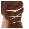 Iaceble Minimalist Bar Hair Clips Barrette Bar Shape Hair Pin Clip Geometry Head Clips Hairpins Metal Gold Hairpin Hairclip Decorative Hair Accessories for Women and Girl Headdress (bar shape)