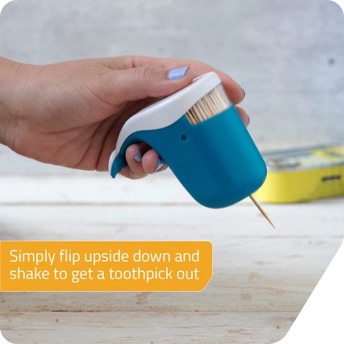 PELEG DESIGN Jonah Toothpick Holder - Cute Whale Toothpick Dispenser - Fun and Decorative Plastic Toothpick Holder for Easy Access During Meals or Gatherings