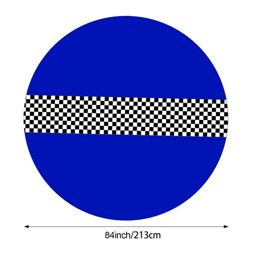 Oudain Cars Birthday Party Supplies Racing Party Decorations Round Racing Tablecloth Checkered Flag Table Covers Road Plastic Table Cloth, 1950s Disco Dancing Party Tablecloth (Dark Blue,3 Pcs)