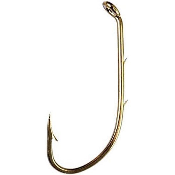 Eagle Claw Bronze Bait Holder Hooks - 1 Pack of 100 - Size 2, 4, or 6 Made in USA - #181 (4 (#181-4-100PK))