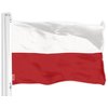 G128 Poland Polish Flag | 3x5 Ft | LiteWeave Pro Series Printed 150D Polyester | Country Flag, Indoor/Outdoor, Vibrant Colors, Brass Grommets, Thicker and More Durable Than 100D 75D Polyester