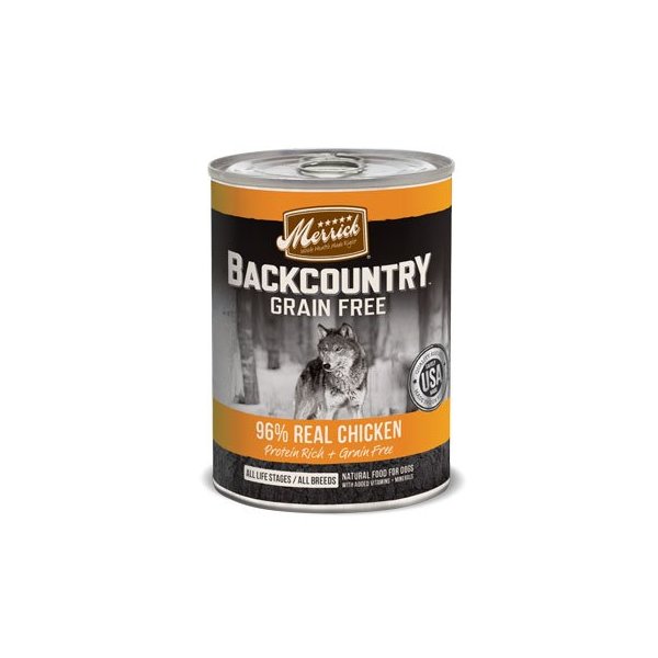Merrick Backcountry 96 Real Chicken Can Dog Food