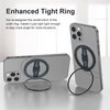 EWA MagOne 2023 (Edition Aluminium) [Compatible with Magsafe] Phone Grip Stand with Silicone Finger Strap, Removable Magnetic Ring Holder Kickstand Loop, for iPhone 16, 15, 14, 13, 12 Pro/Max
