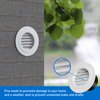 Soffit Vents 4 Inch, Hon&Guan Soffit Exhaust Vent Exterior Round Vent Cover with Built-in a Fly Screen for Bathroom Office Home-2PCS