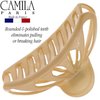 Camila Paris CP3054 French Hair Clip for Women Thick Hair for Long Curly Wavy Hair, Beige, Girls Hair Claw Clips Fashion Styling Hair Accessories for Women, Strong Hold No Slip Grip, Made in France
