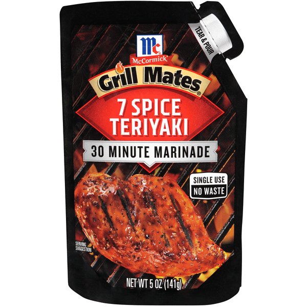 McCormick Grill Mates 7 Spice Teriyaki 30 Minute Marinade, 5 oz (Pack of 6)
