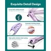 MR.GREEN Nail Clippers with Nail File,Anti Splash Nail Clipper Set for Thick Nails,Medical Grade Stainless Steel Professional Nail Cutter,Sharp and Durable fingernail Clipper for Men and Women(Purple)
