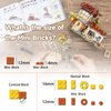 QLT QIAOLETONG Honey Workshop Mini Building Blocks, MOC Creative Building Toys Model Set for 7-9 Years Old Girls Boys, 1242 PCS Simulation Architecture Construction Toy, Gift Idea for Kids Adults