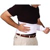 Alpha Medical 10" Vented Lumbosacral Support Elastic Back Brace for Lower Back (Medium, White)